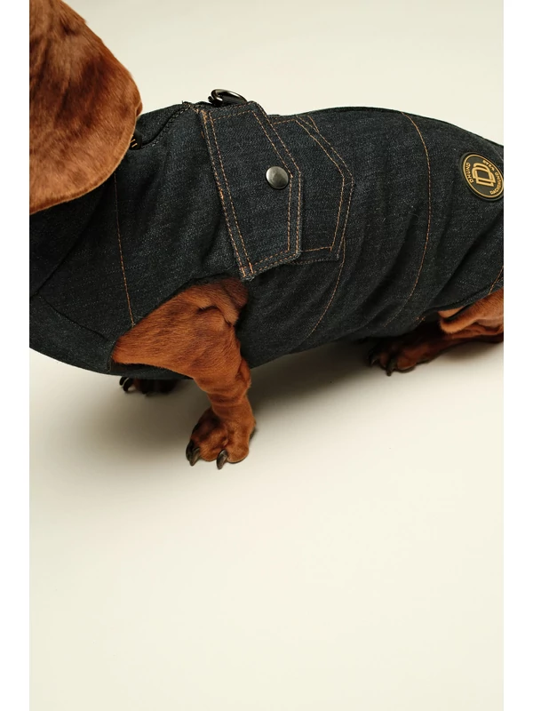 ZIRMA JEANS TACSKÓ KUTYARUHA BEÉPÍTETT HÁMMAL 