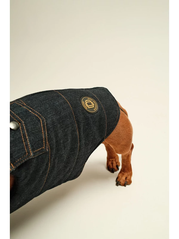 ZIRMA JEANS TACSKÓ KUTYARUHA BEÉPÍTETT HÁMMAL 